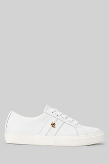 Janson белые кожаные спортивные туфли с логотипом Lauren Ralph Lauren, белый