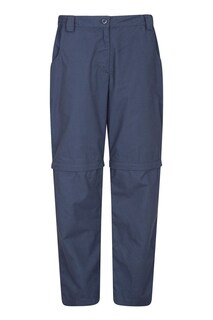 Женские треккинговые брюки на молнии Quest Mountain Warehouse, синий