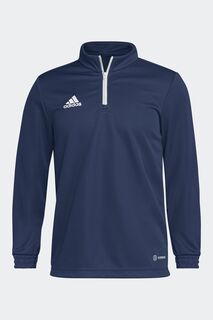 Топ Junior Entrada 22 на молнии 1/4 adidas, синий