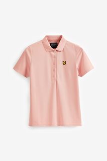 Розовая рубашка-поло Golf Tech Lyle &amp; Scott, розовый