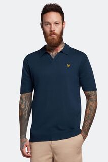 Синяя рубашка-поло Guernsey Golf Lyle &amp; Scott, синий