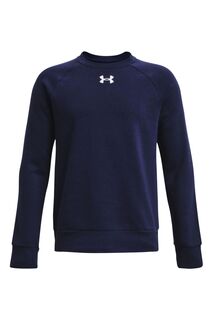 Флисовая толстовка Rival с круглым вырезом Under Armour, синий