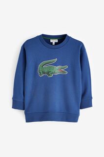 Детский свитшот Blue Originals с эффектом крокодила Lacoste, синий