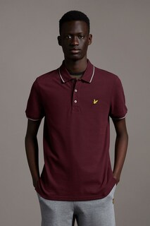 Рубашка-поло с контрастной отделкой Lyle &amp; Scott, красный