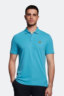 Синяя рубашка-поло Golf Tech Lyle &amp; Scott, синий