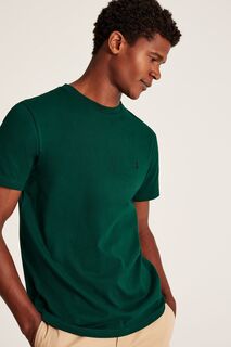 Однотонная футболка Denton из джерси Joules, зеленый