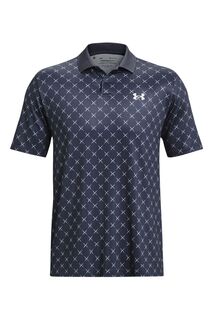 Рубашка-поло Golf Performance 30 с принтом Under Armour, серый