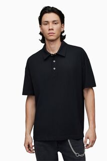 Черная рубашка-поло AllSaints Lex All Saints, черный