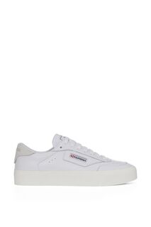 3843 New Club S UP Comfort кожаные спортивные туфли Superga, белый