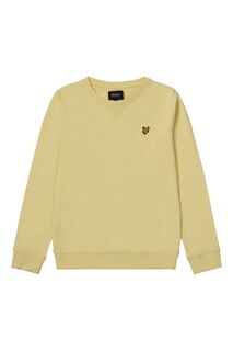 Коричневый свитшот с круглым вырезом Lyle &amp; Scott, коричневый