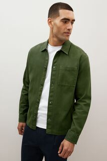 Твиловая куртка-рубашка Next, зеленый