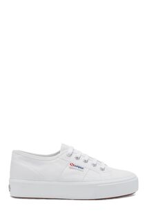 Белые 2730 полотна superga на платформе Кроссовки Superga, белый