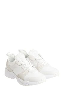 Белые теннисные туфли в стиле ретро Calvin Klein, белый