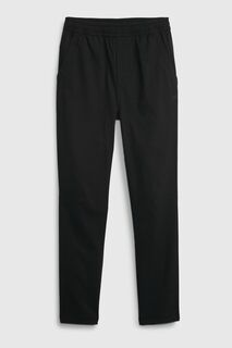 Гибридные брюки без застежки из переработанного материала Gap, черный