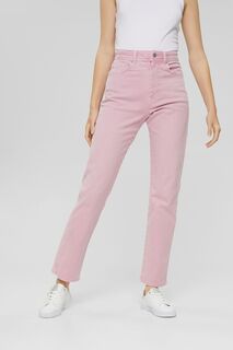 Розовые брюки New прямого кроя Esprit, розовый