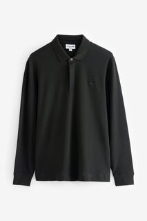 Рубашка поло с длинными рукавами Lacoste, черный