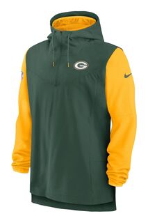 Легкая зеленая куртка Nike Fanatics Bay Packers Sideline Player Nike, зеленый