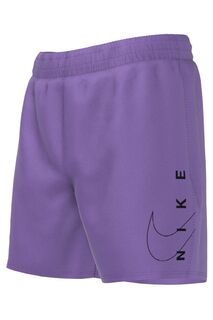 Плавки-шорты Volley с логотипом длина 4 дюйма Nike, фиолетовый