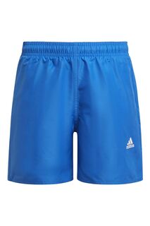 Классические спортивные шорты для плавания со знаком значка adidas, синий