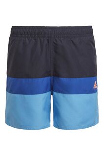 Детские шорты для плавания в стиле колор-блок adidas, синий