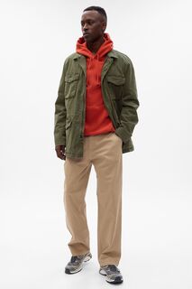 Удлиненная куртка в практичном стиле Gap, зеленый