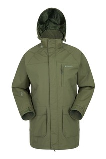 Мужская длинная непромокаемая куртка Glacier II Extreme Mountain Warehouse, зеленый