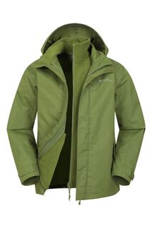 Мужская непромокаемая куртка Fell 3-в-1 Mountain Warehouse, зеленый