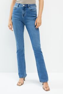 Мягкие джинсы с расклешенными штанинами Next, синий