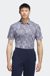 Жаккардовая рубашка-поло Performance Aerial Adidas Golf, серый