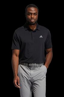 Performance Ultimate365 Однотонная рубашка-поло с левой грудью Adidas Golf, черный