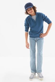 Прямые джинсы Gap, синий