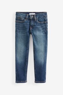 Синие джинсы для мальчиков приталенного кроя Calvin Klein, синий