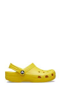 Классические детские сандалии с клогами Crocs, желтый