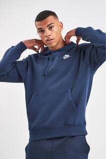 Клубный пуловер с капюшоном Nike, синий