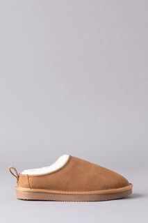 Женские тапочки-сабо из овечьей шерсти Lakeland Leather, коричневый