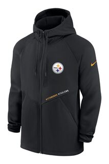 Толстовка на молнии с капюшоном Fanatics Pittsburgh Steelers Field Nike Nike, черный