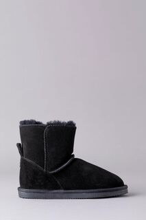 Женские кожаные тапочки Lakeland с сапогами из овчины Lakeland Leather, черный