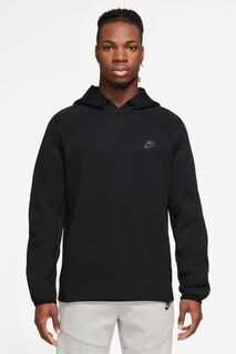 Пуловер из технического флиса с капюшоном Nike, черный