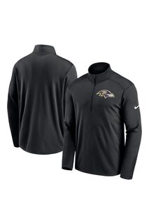 Короткая худи на молнии Fanatics Baltimore Ravens Pacer Nike Nike, черный