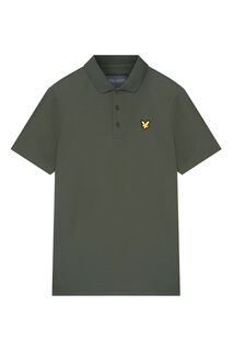Зеленая рубашка-поло Golf Tech Lyle &amp; Scott, зеленый