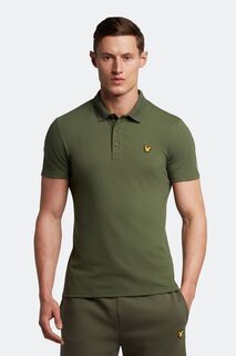 Зеленая рубашка-поло Sport с короткими рукавами Lyle &amp; Scott, зеленый