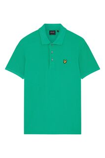 Зеленая рубашка-поло Milano с декоративной отделкой Lyle &amp; Scott, зеленый