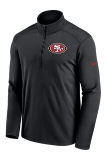 Худи Fanatics San Francisco 49ers Pacer с логотипом и молнией Nike Nike, черный