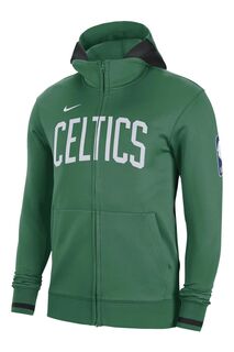 Толстовка на молнии Boston Celtics Thermaflex Nike Nike, зеленый