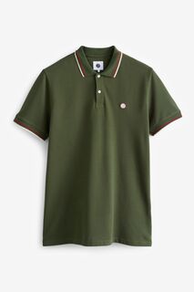 Зеленая мужская футболка с контрастной отделкой от Pretty Barton Pretty Green, зеленый