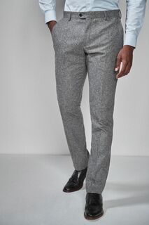 Шерстяные костюмные брюки Donegal Next, серый