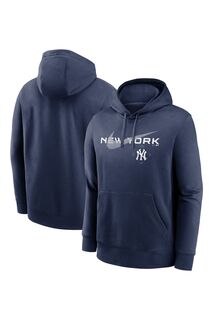Флисовая толстовка с логотипом New York Yankees Swoosh Nike, синий