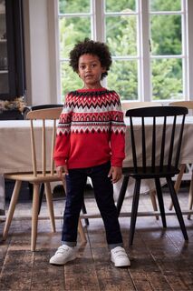 Подходящий детский свитер со сказочным и рождественским мотивом Next, красный