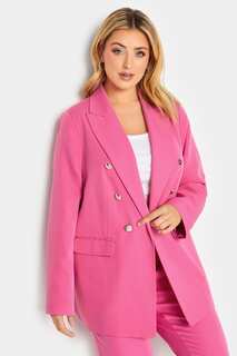 Куртка приталенного кроя в стиле милитари Yours, розовый
