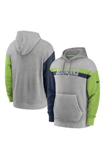 Толстовка Nike с длинными рукавами Fanatics Seattle Seahawks Wordmark Heritage Nike, зеленый